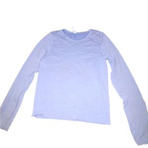 Grey athleta long sleeve top